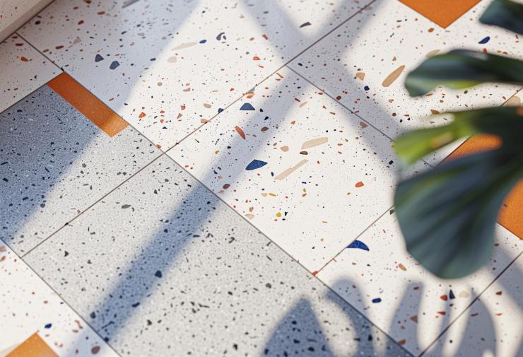 Le carrelage terrazzo s’invite partout, même dans vos extérieurs !