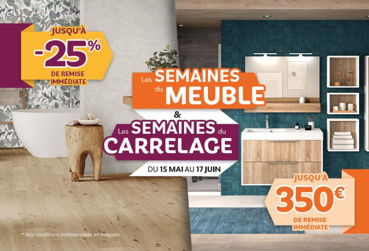  Ne râtez pas les Semaines du Meuble et du Carrelage | CMR